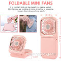 Wholesale Hanging Waist Neck small air Cooler multi-functional power bank mini USB Foldable Phone Holder Mini rechargeable fan